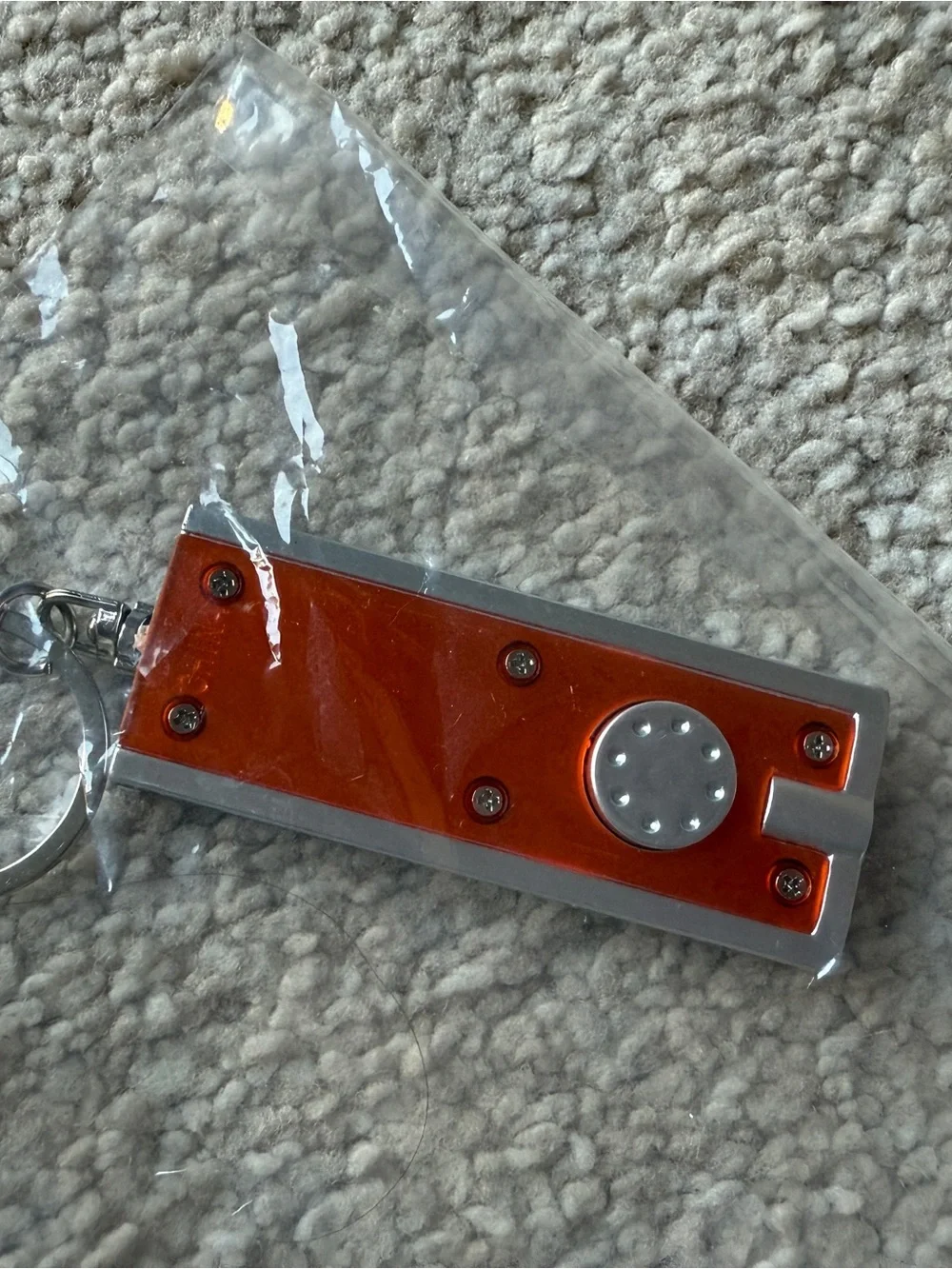 Summa Health Orange Portable Flashlight Key Chain with Flashlight New Sealed